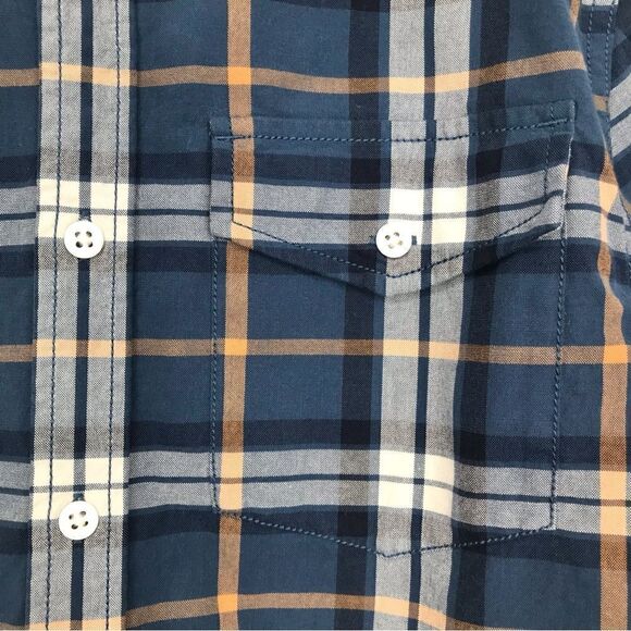 The North Face Blue Plaid 100% Cotton Button Up Long Sleeve Shirt - Picture 5 of 16